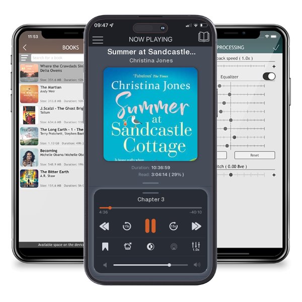 Download fo free audiobook Summer at Sandcastle Cottage by Christina Jones and listen anywhere on your iOS devices in the ListenBook app.
