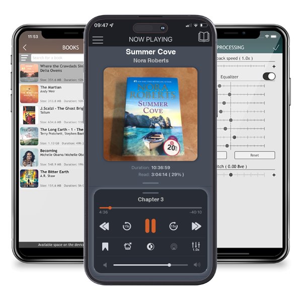 Download fo free audiobook Summer Cove by Nora Roberts and listen anywhere on your iOS devices in the ListenBook app.