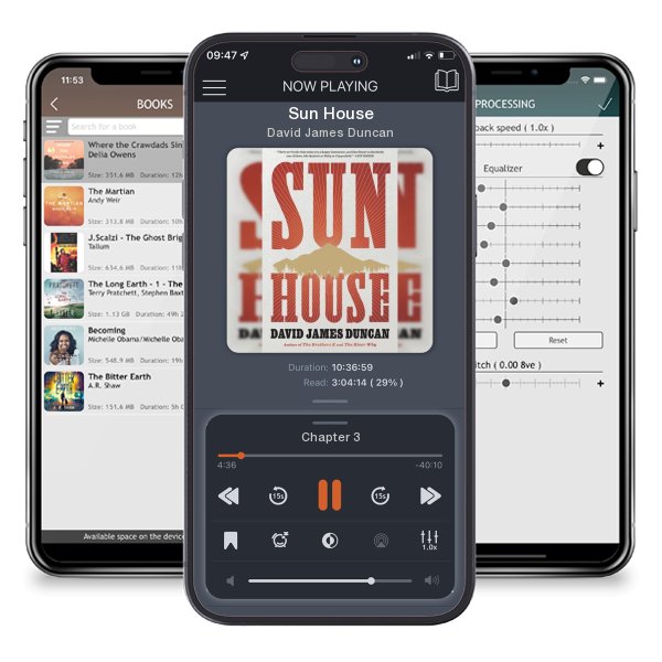 Download fo free audiobook Sun House by David James Duncan and listen anywhere on your iOS devices in the ListenBook app.