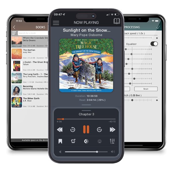 Download fo free audiobook Sunlight on the Snow Leopard by Mary Pope Osborne and listen anywhere on your iOS devices in the ListenBook app.