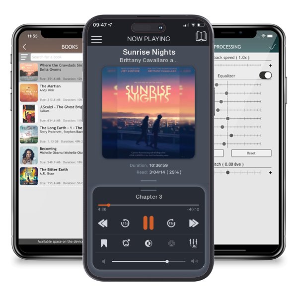 Download fo free audiobook Sunrise Nights by Brittany Cavallaro and Jeff Zentner and listen anywhere on your iOS devices in the ListenBook app.