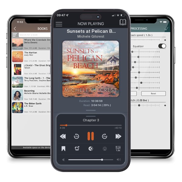 Download fo free audiobook Sunsets at Pelican Beach by Michele Gilcrest and listen anywhere on your iOS devices in the ListenBook app.