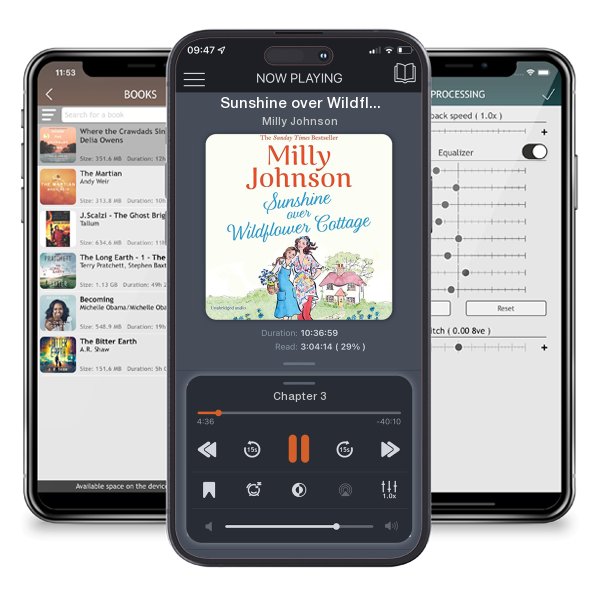 Download fo free audiobook Sunshine over Wildflower Cottage by Milly Johnson and listen anywhere on your iOS devices in the ListenBook app.