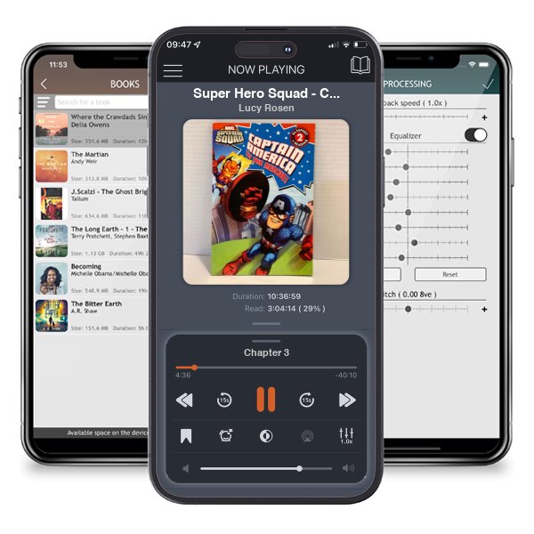 Download fo free audiobook Super Hero Squad - Captain America to the Rescue! by Lucy Rosen and listen anywhere on your iOS devices in the ListenBook app.