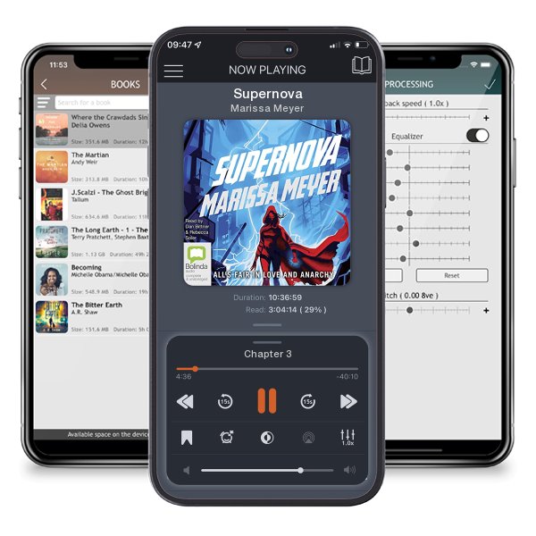 Download fo free audiobook Supernova by Marissa Meyer and listen anywhere on your iOS devices in the ListenBook app.