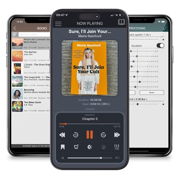 Download fo free audiobook Sure, I'll Join Your Cult by Maria Bamford and listen anywhere on your iOS devices in the ListenBook app.