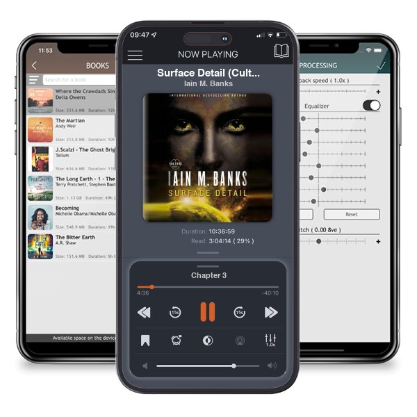 Download fo free audiobook Surface Detail (Culture, #9) by Iain M. Banks and listen anywhere on your iOS devices in the ListenBook app.