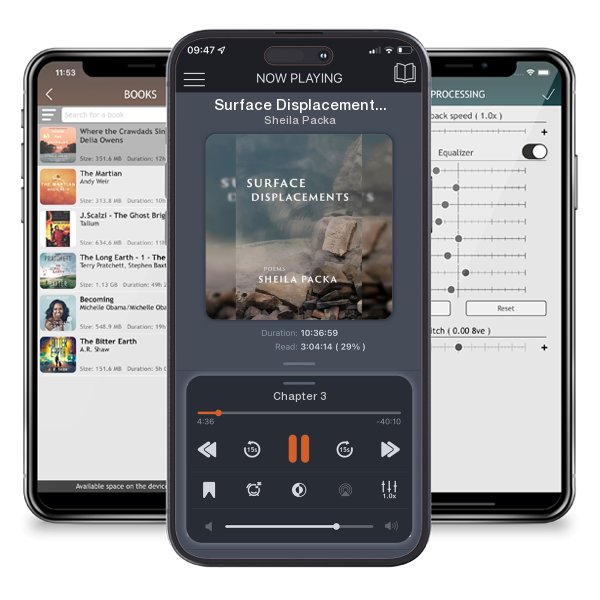 Download fo free audiobook Surface Displacements by Sheila Packa and listen anywhere on your iOS devices in the ListenBook app.