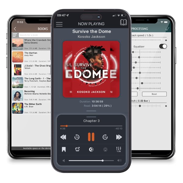Download fo free audiobook Survive the Dome by Kosoko Jackson and listen anywhere on your iOS devices in the ListenBook app.
