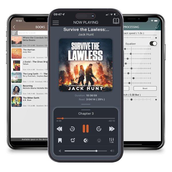 Download fo free audiobook Survive the Lawless: A Post-Apocalyptic EMP Survival Thriller by Jack Hunt and listen anywhere on your iOS devices in the ListenBook app.