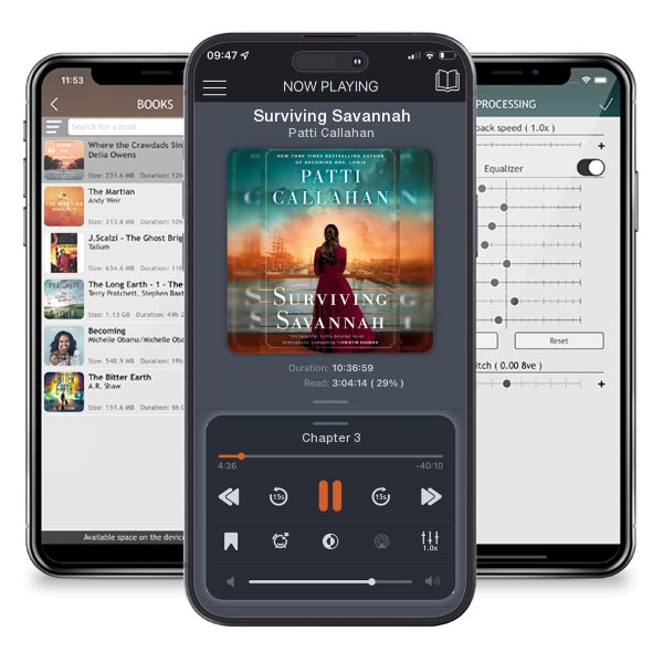 Download fo free audiobook Surviving Savannah by Patti Callahan and listen anywhere on your iOS devices in the ListenBook app.
