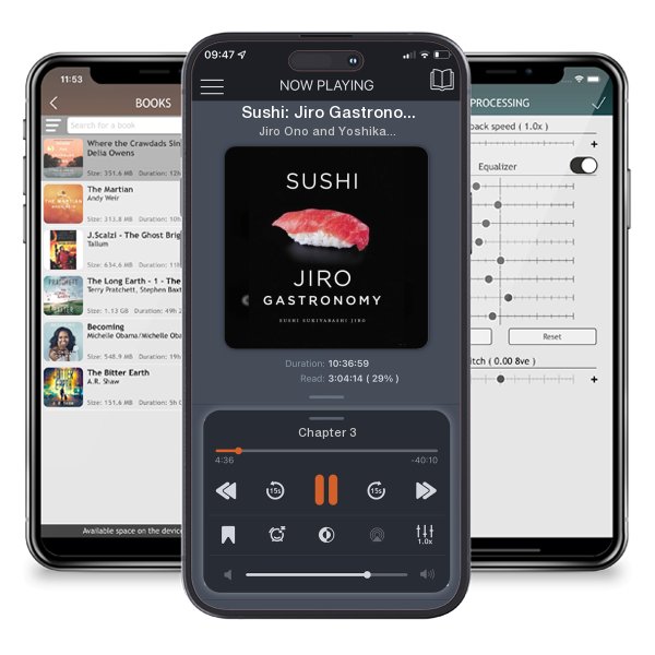 Download fo free audiobook Sushi: Jiro Gastronomy: Sushi Sukiyabashi Jiro by Jiro Ono and Yoshikazu Ono and listen anywhere on your iOS devices in the ListenBook app.