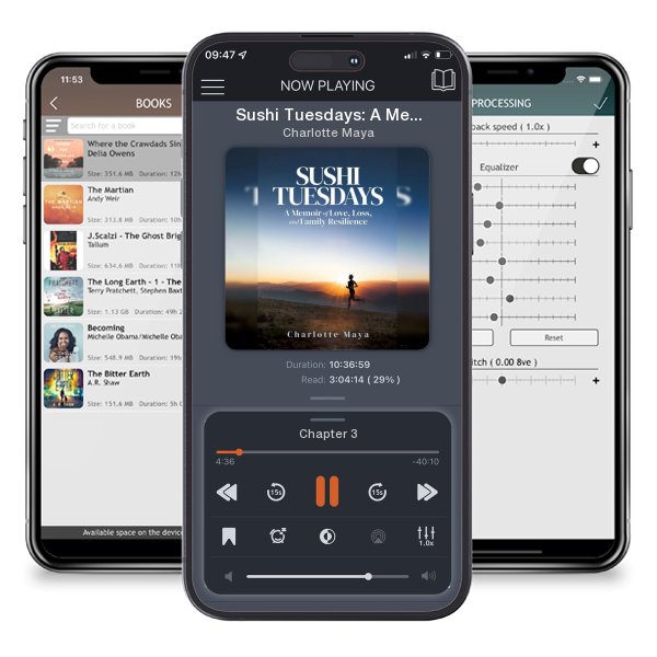 Download fo free audiobook Sushi Tuesdays: A Memoir of Love, Loss, and Family Resilience by Charlotte Maya and listen anywhere on your iOS devices in the ListenBook app.