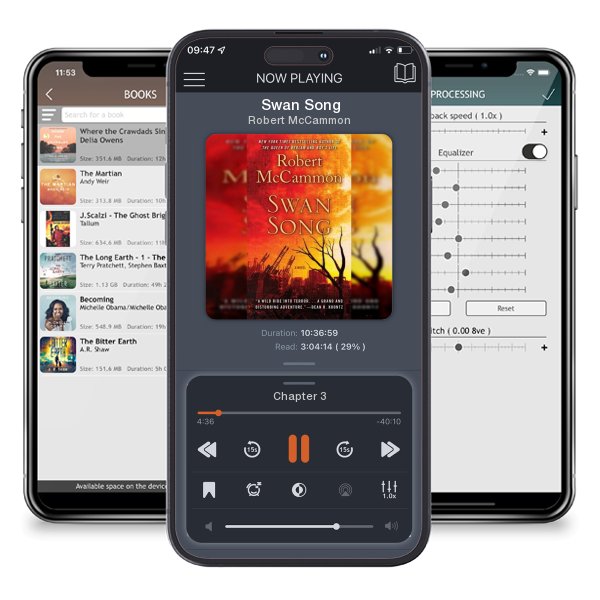 Download fo free audiobook Swan Song by Robert McCammon and listen anywhere on your iOS devices in the ListenBook app.