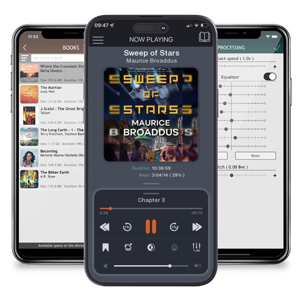 Download fo free audiobook Sweep of Stars by Maurice Broaddus and listen anywhere on your iOS devices in the ListenBook app.