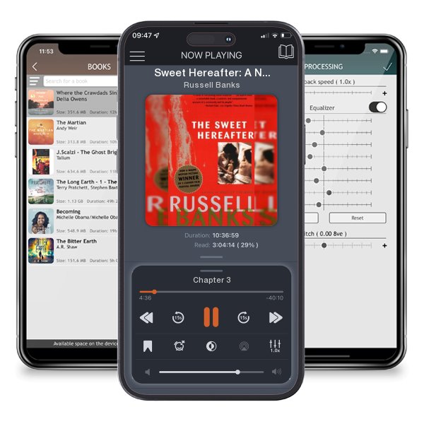 Download fo free audiobook Sweet Hereafter: A Novel by Russell Banks and listen anywhere on your iOS devices in the ListenBook app.