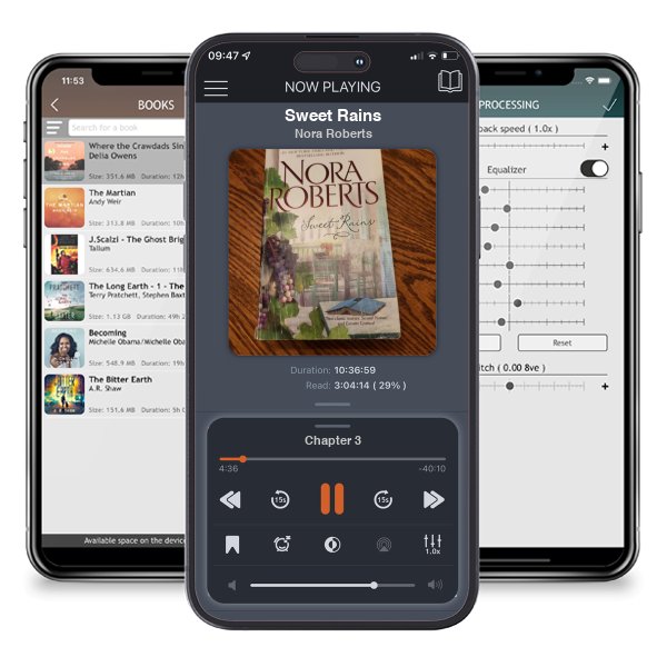 Download fo free audiobook Sweet Rains by Nora Roberts and listen anywhere on your iOS devices in the ListenBook app.