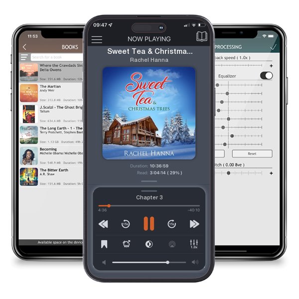 Download fo free audiobook Sweet Tea & Christmas Trees by Rachel Hanna and listen anywhere on your iOS devices in the ListenBook app.