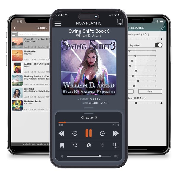 Download fo free audiobook Swing Shift: Book 3 by William D. Arand and listen anywhere on your iOS devices in the ListenBook app.