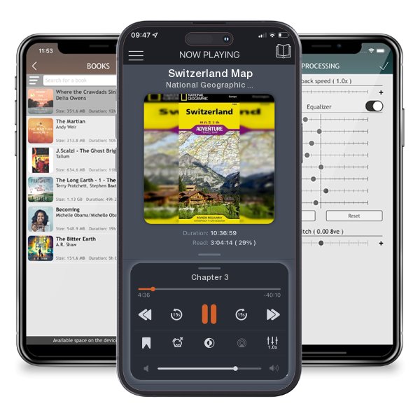 Download fo free audiobook Switzerland Map by National Geographic Maps - Adventure and listen anywhere on your iOS devices in the ListenBook app.