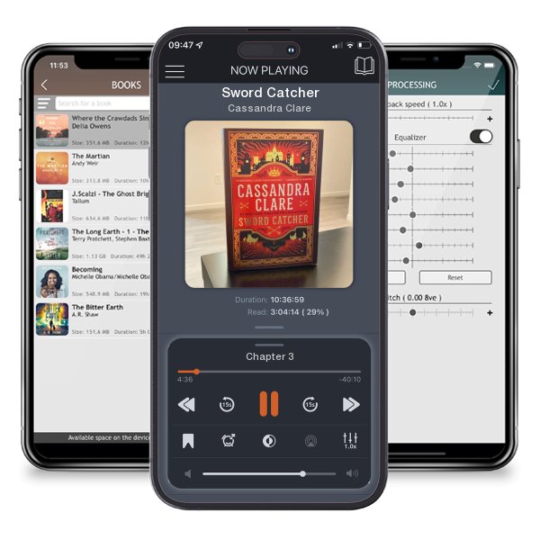 Download fo free audiobook Sword Catcher by Cassandra Clare and listen anywhere on your iOS devices in the ListenBook app.