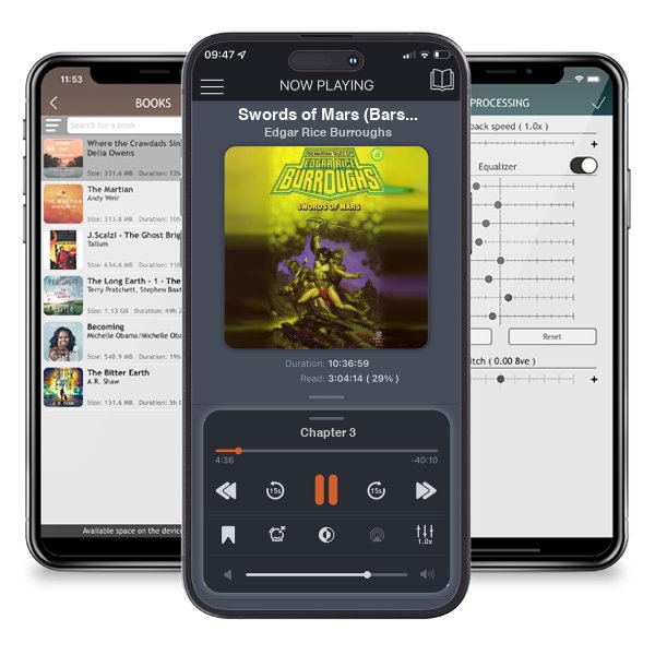 Download fo free audiobook Swords of Mars (Barsoom, #8) by Edgar Rice Burroughs and listen anywhere on your iOS devices in the ListenBook app.