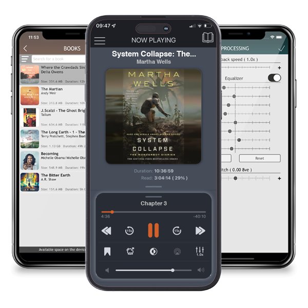 Download fo free audiobook System Collapse: The Murderbot Diaries by Martha Wells and listen anywhere on your iOS devices in the ListenBook app.