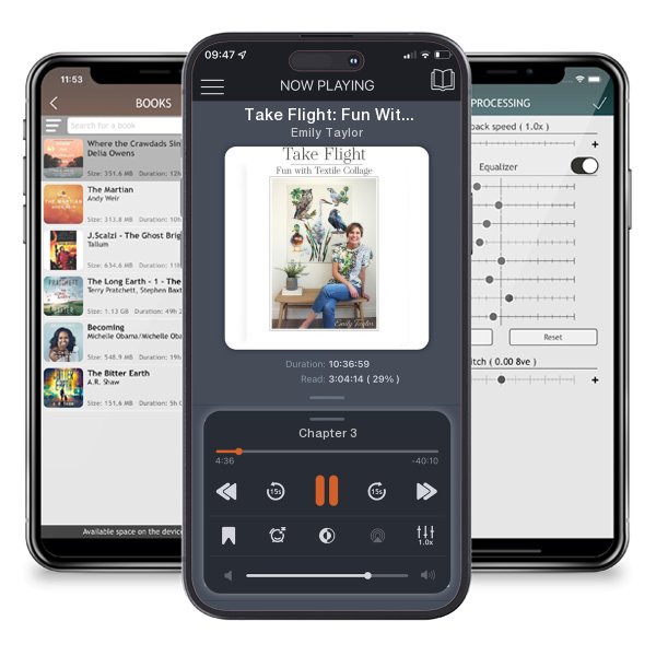 Download fo free audiobook Take Flight: Fun With Textile Collage by Emily Taylor and listen anywhere on your iOS devices in the ListenBook app.