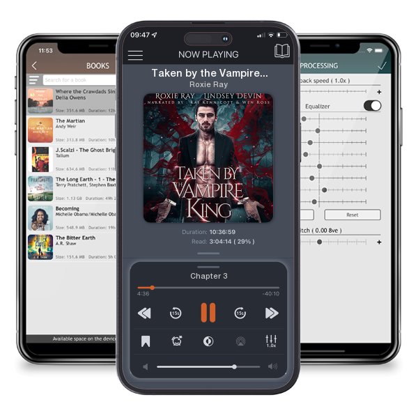 Download fo free audiobook Taken by the Vampire King by Roxie Ray and listen anywhere on your iOS devices in the ListenBook app.