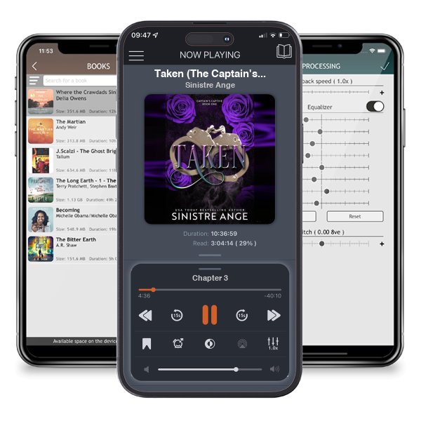 Download fo free audiobook Taken (The Captain\'s Captive Book 1) by Sinistre Ange and listen anywhere on your iOS devices in the ListenBook app.