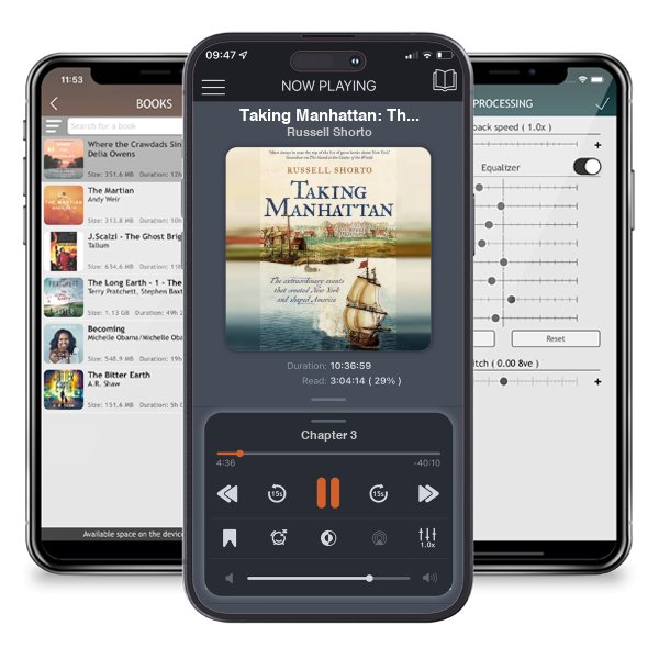 Download fo free audiobook Taking Manhattan: The extraordinary events that created New York and shaped America by Russell Shorto and listen anywhere on your iOS devices in the ListenBook app.