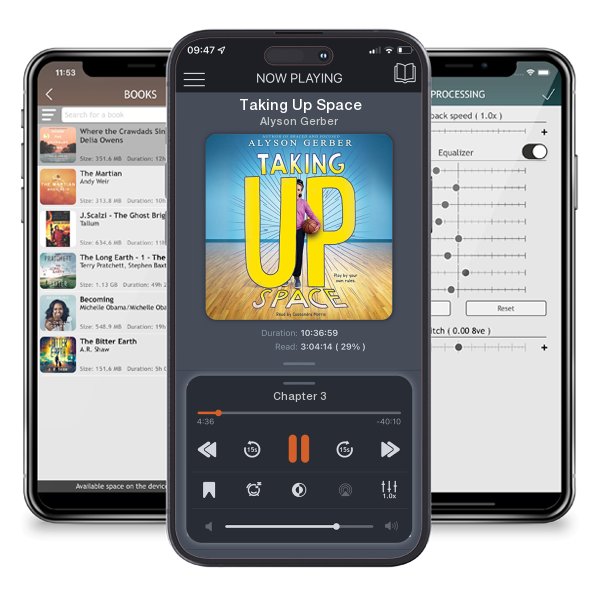 Download fo free audiobook Taking Up Space by Alyson Gerber and listen anywhere on your iOS devices in the ListenBook app.