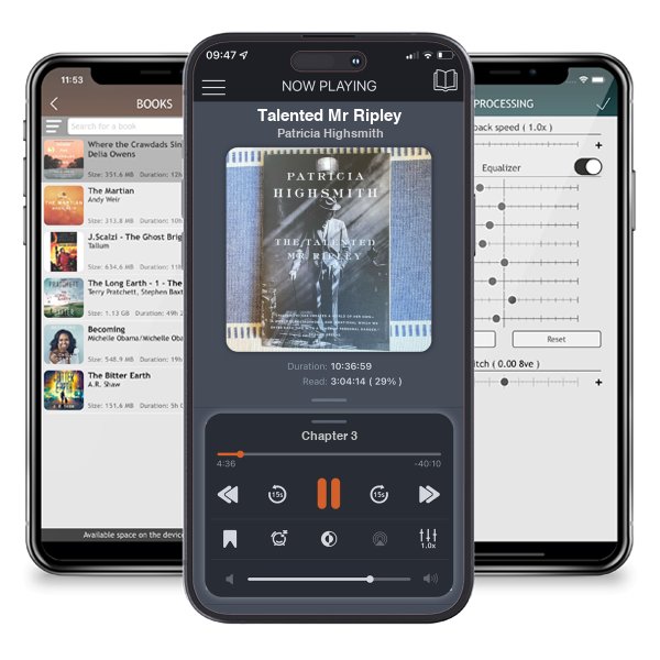 Download fo free audiobook Talented Mr Ripley by Patricia Highsmith and listen anywhere on your iOS devices in the ListenBook app.