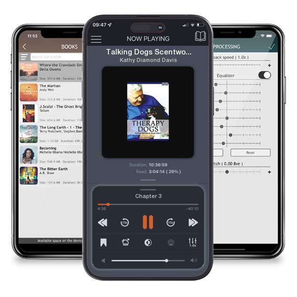 Download fo free audiobook Talking Dogs Scentwork: The Manual: HOW TO TURN YOUR PET DOG INTO A DETECTOR DOG by Kathy Diamond Davis and listen anywhere on your iOS devices in the ListenBook app.