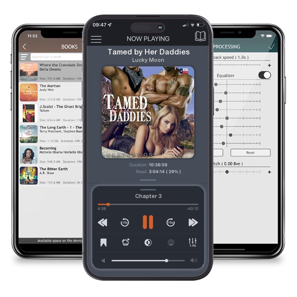 Download fo free audiobook Tamed by Her Daddies by Lucky Moon and listen anywhere on your iOS devices in the ListenBook app.