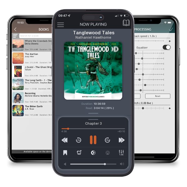 Download fo free audiobook Tanglewood Tales by Nathaniel Hawthorne and listen anywhere on your iOS devices in the ListenBook app.
