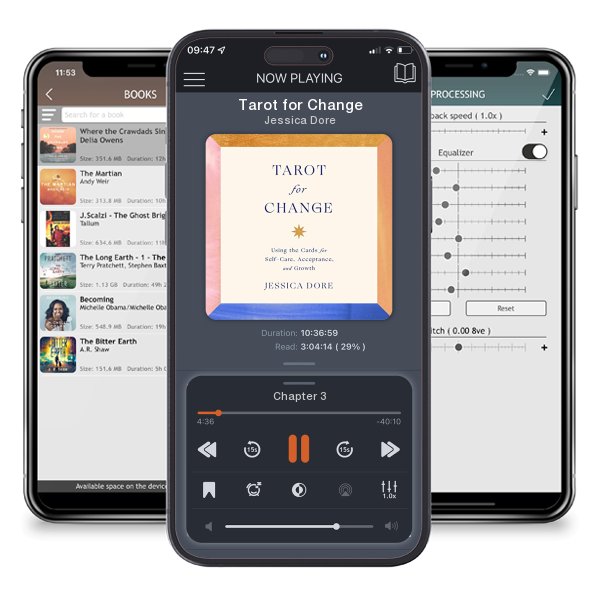 Download fo free audiobook Tarot for Change by Jessica Dore and listen anywhere on your iOS devices in the ListenBook app.