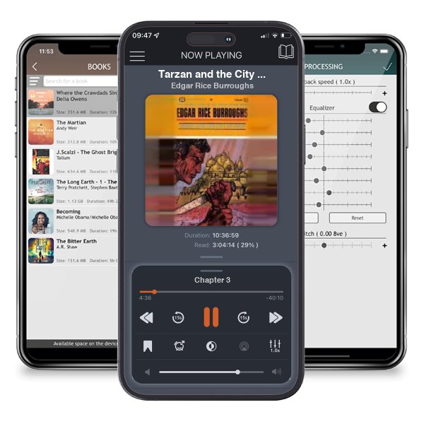 Download fo free audiobook Tarzan and the City of Gold (Tarzan, #16) by Edgar Rice Burroughs and listen anywhere on your iOS devices in the ListenBook app.