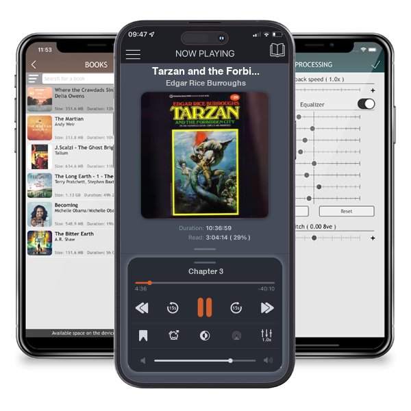 Download fo free audiobook Tarzan and the Forbidden City (Tarzan, #20) by Edgar Rice Burroughs and listen anywhere on your iOS devices in the ListenBook app.