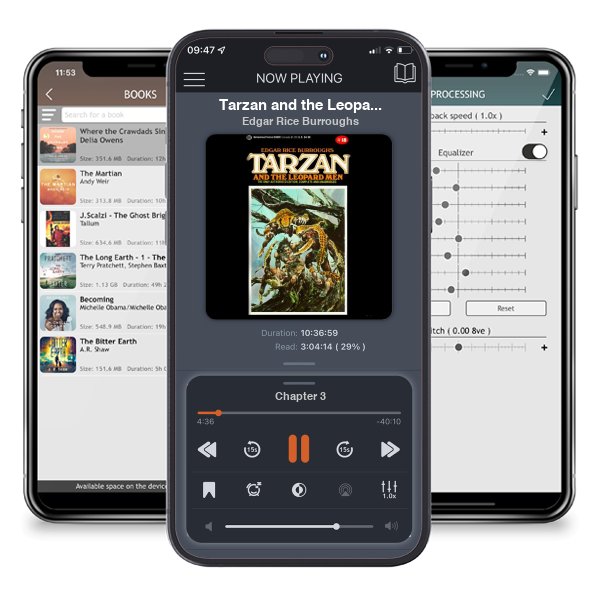 Download fo free audiobook Tarzan and the Leopard Men (Tarzan, #18) by Edgar Rice Burroughs and listen anywhere on your iOS devices in the ListenBook app.