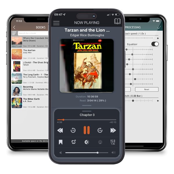 Download fo free audiobook Tarzan and the Lion Man (Tarzan, #17) by Edgar Rice Burroughs and listen anywhere on your iOS devices in the ListenBook app.