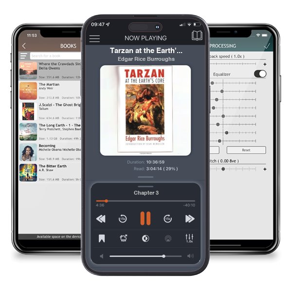 Download fo free audiobook Tarzan at the Earth\'s Core (Tarzan, #13; Pellucidar, #4) by Edgar Rice Burroughs and listen anywhere on your iOS devices in the ListenBook app.