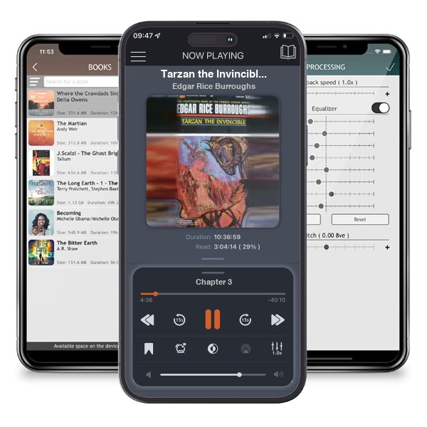Download fo free audiobook Tarzan the Invincible (Tarzan, #14) by Edgar Rice Burroughs and listen anywhere on your iOS devices in the ListenBook app.