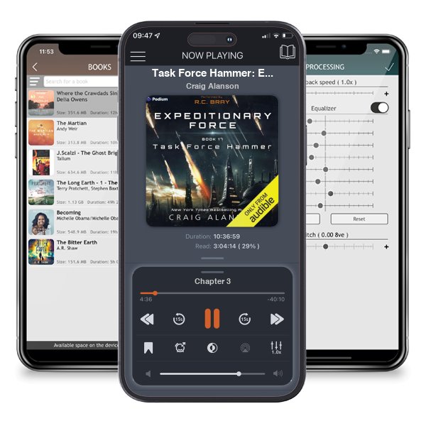 Download fo free audiobook Task Force Hammer: Expeditionary Force, Book 17 by Craig Alanson and listen anywhere on your iOS devices in the ListenBook app.