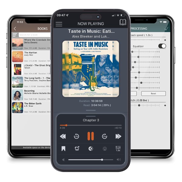 Download fo free audiobook Taste in Music: Eating on Tour with Indie Musicians by Alex Bleeker and Luke Pyenson and listen anywhere on your iOS devices in the ListenBook app.