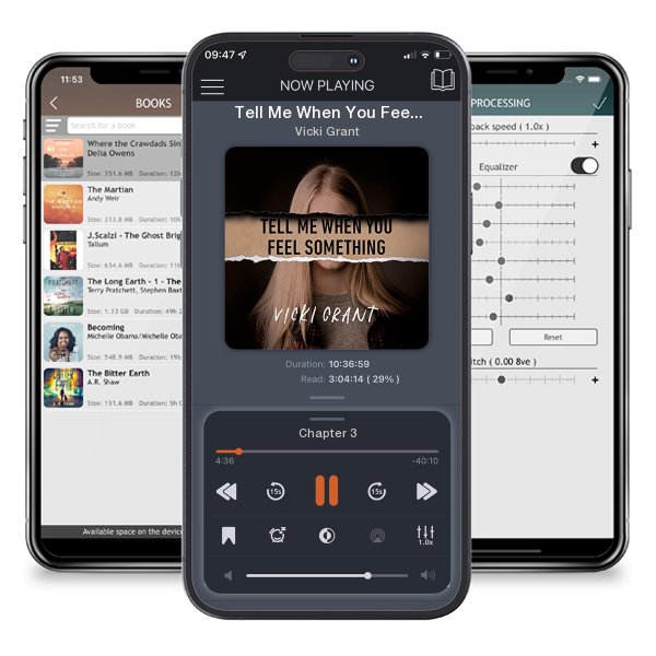 Download fo free audiobook Tell Me When You Feel Something by Vicki Grant and listen anywhere on your iOS devices in the ListenBook app.