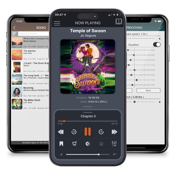 Download fo free audiobook Temple of Swoon by Jo Segura and listen anywhere on your iOS devices in the ListenBook app.