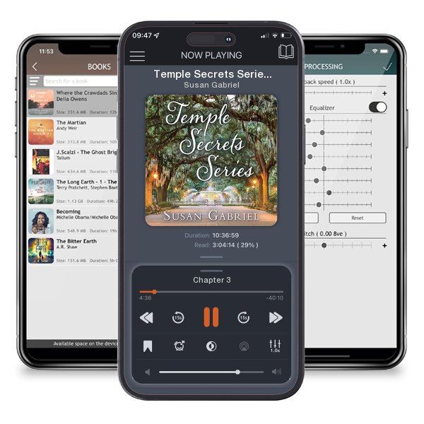 Download fo free audiobook Temple Secrets Series by Susan Gabriel and listen anywhere on your iOS devices in the ListenBook app.