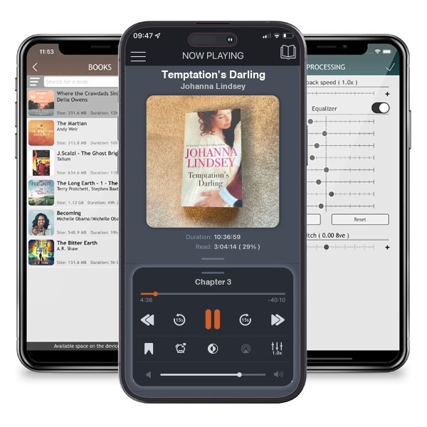 Download fo free audiobook Temptation's Darling by Johanna Lindsey and listen anywhere on your iOS devices in the ListenBook app.