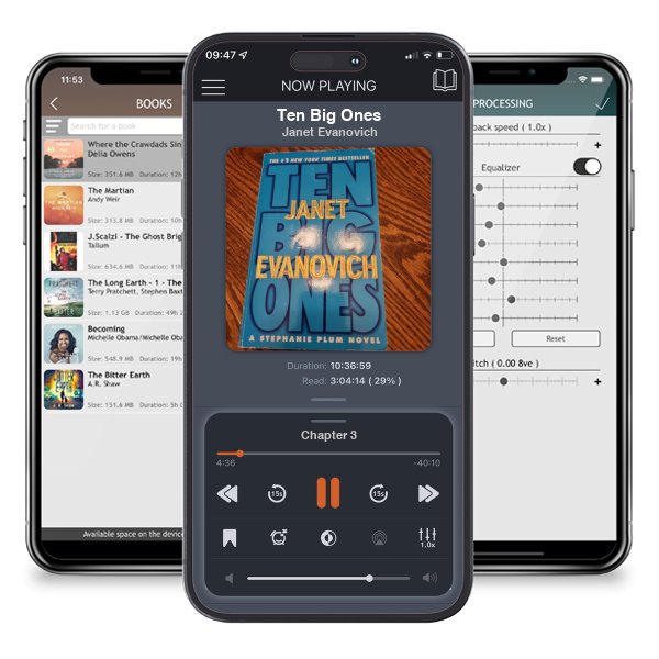 Download fo free audiobook Ten Big Ones by Janet Evanovich and listen anywhere on your iOS devices in the ListenBook app.